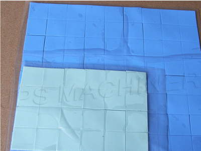 Silicone sheet from die cutting process
