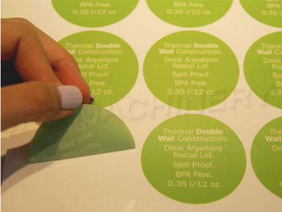 Printed film from die cutting process